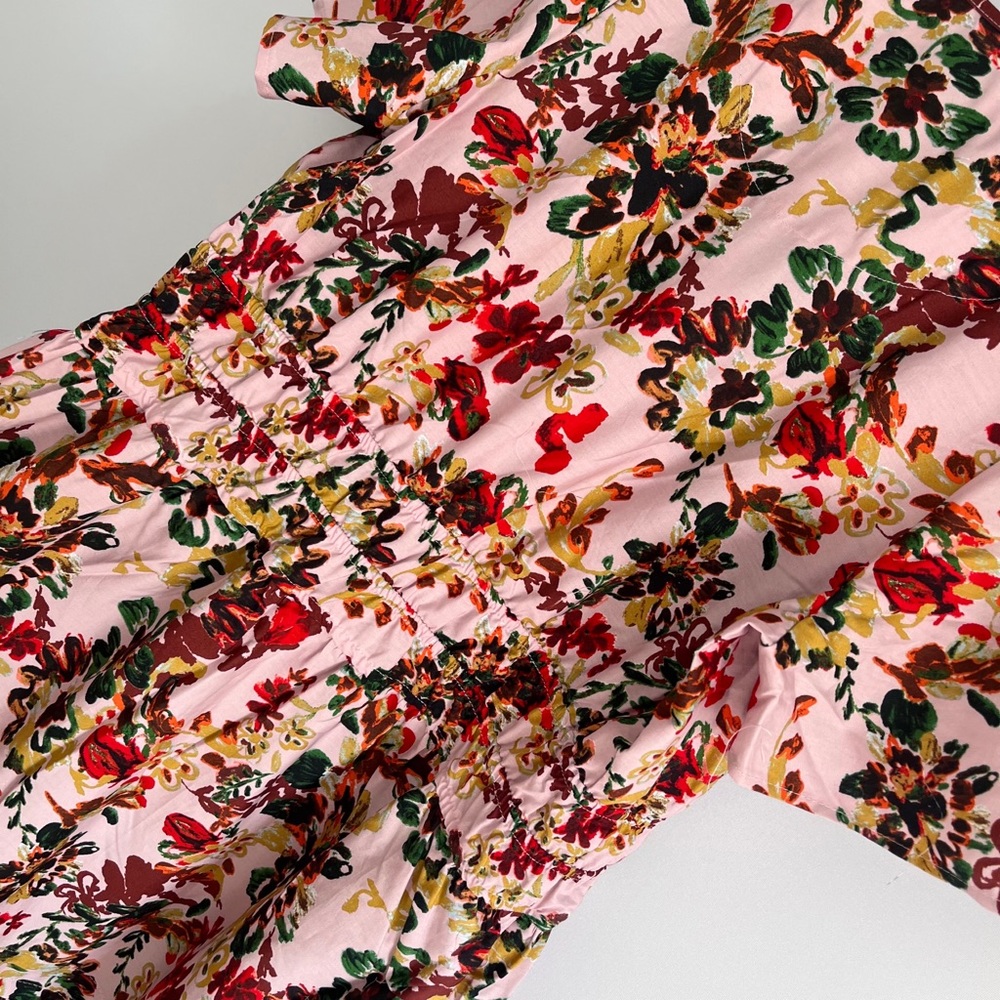 Anthropologie Floral Maxi Dress in Pink, Red, Yellow - Picture 10 of 11